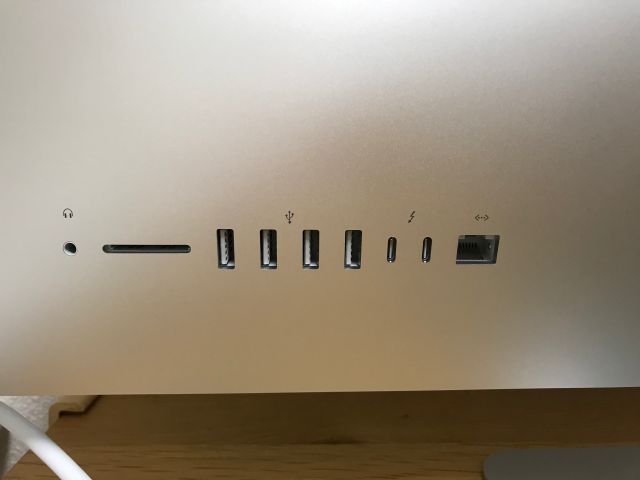 iMac27インチ（2019年版・i9）後ろ側の拡張機能