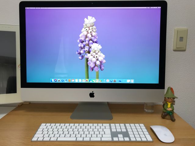 iMac27インチ（2019年版・i9）初期設定が完了し使えるようになった画面