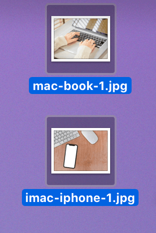 Mac複数のアイコンをWクリック